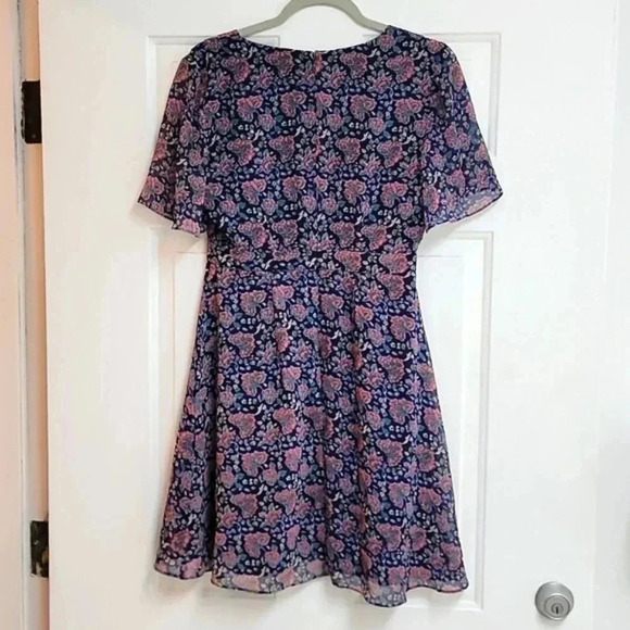 Madewell Orchard Flutter-Sleeve Dress in Fan Floral Mix - Picture 8 of 13